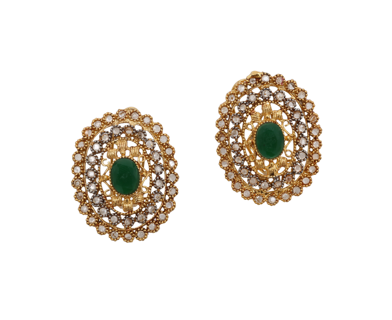 Simi Polki Studs - The Pink Bazaar