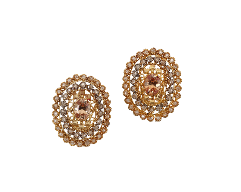 Simi Polki Studs - The Pink Bazaar