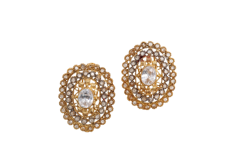 Simi Polki Studs - The Pink Bazaar