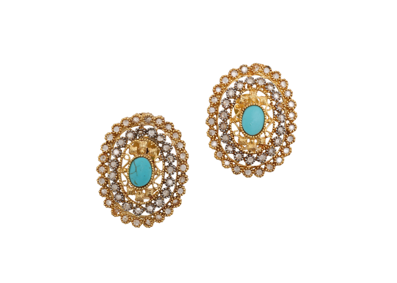 Simi Polki Studs - The Pink Bazaar