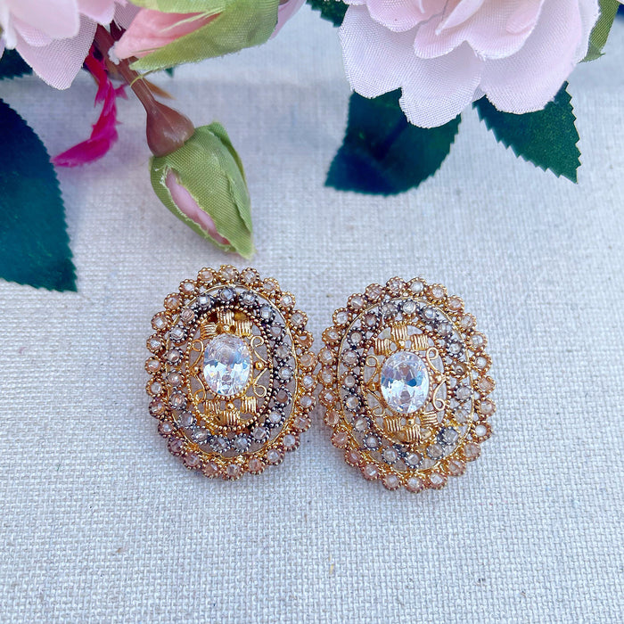 Simi Polki Studs - The Pink Bazaar
