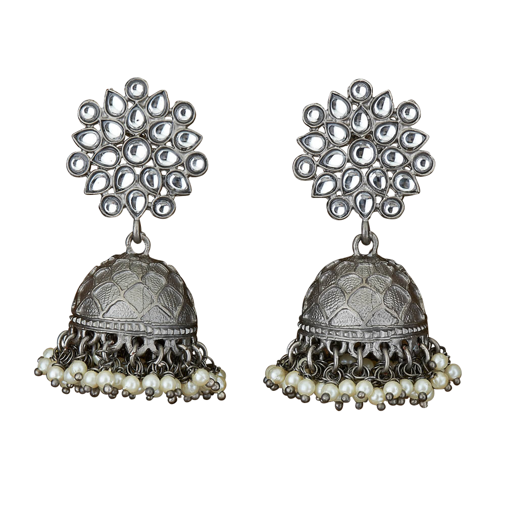 Kala Jhumka Earrings - The Pink Bazaar