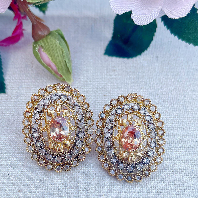 Simi Polki Studs - The Pink Bazaar