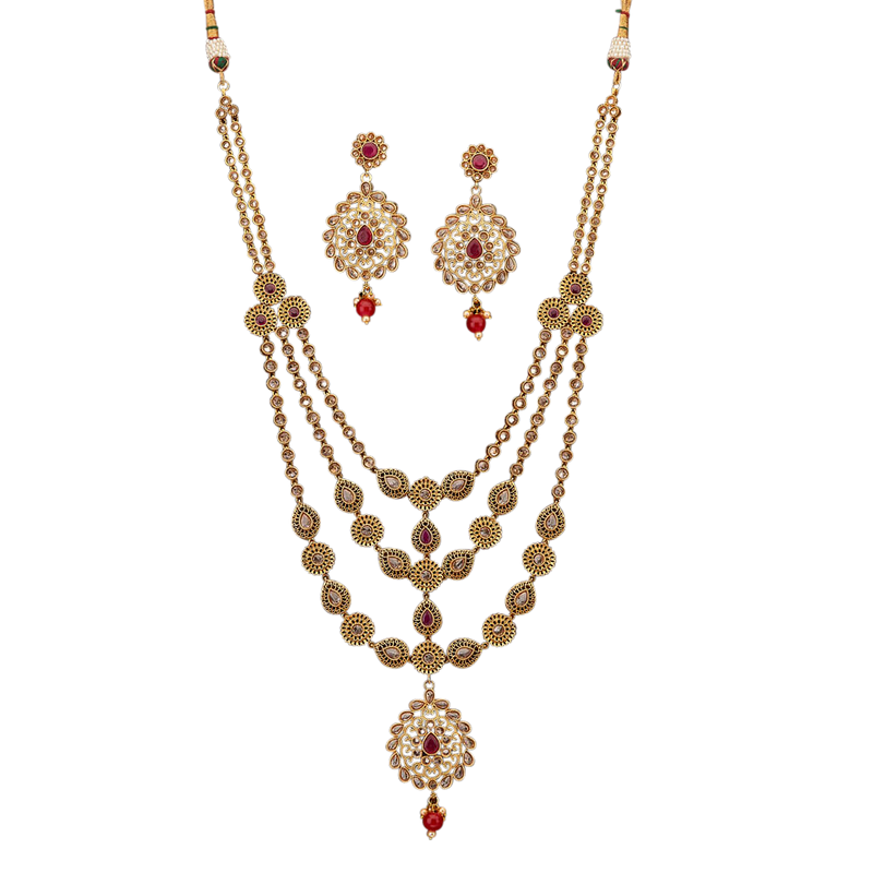 Sanvi Necklace Set - The Pink Bazaar