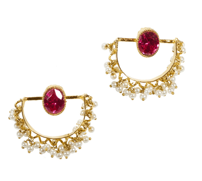 Amrita Statement Earrings - The Pink Bazaar
