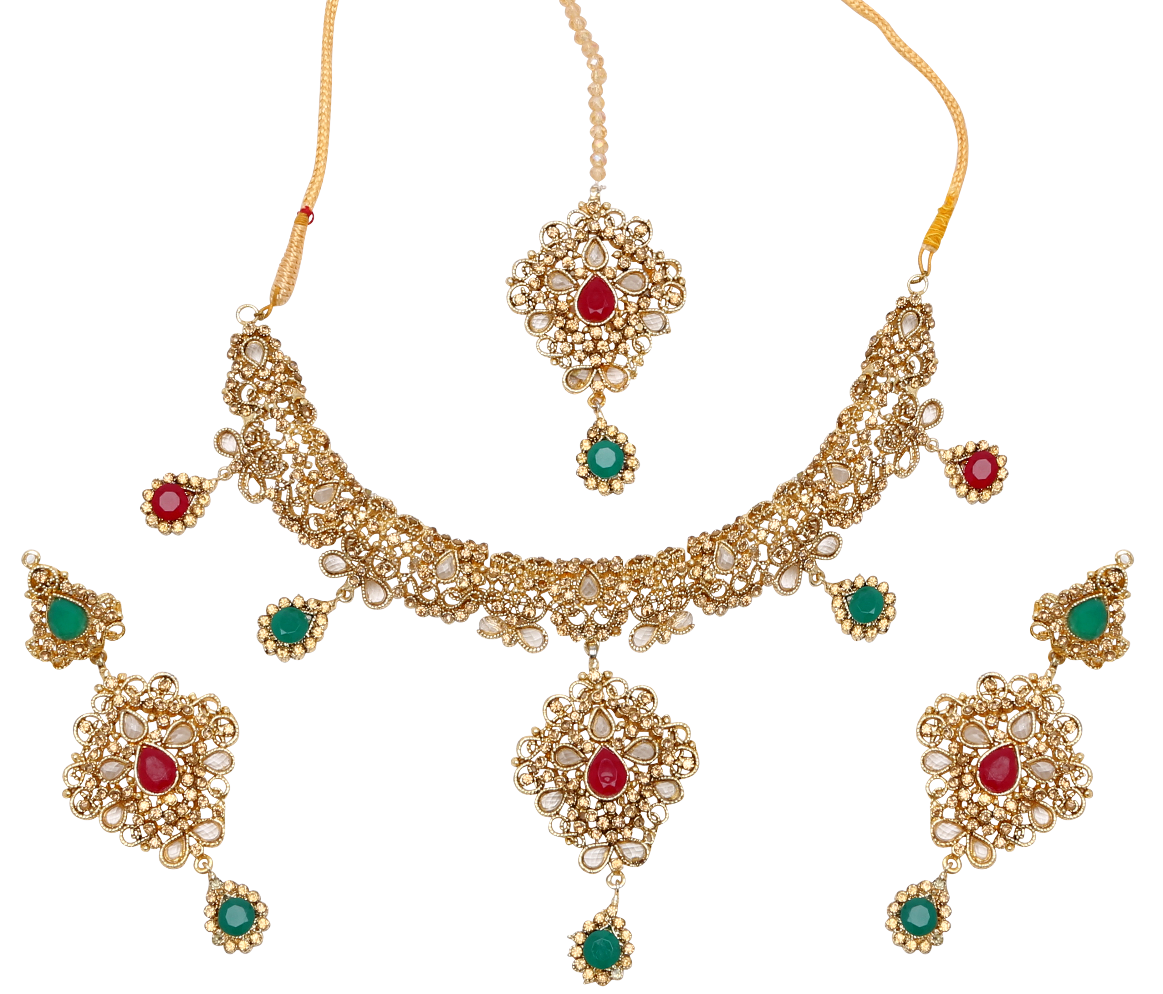 Deepika Festive Necklace Set - The Pink Bazaar