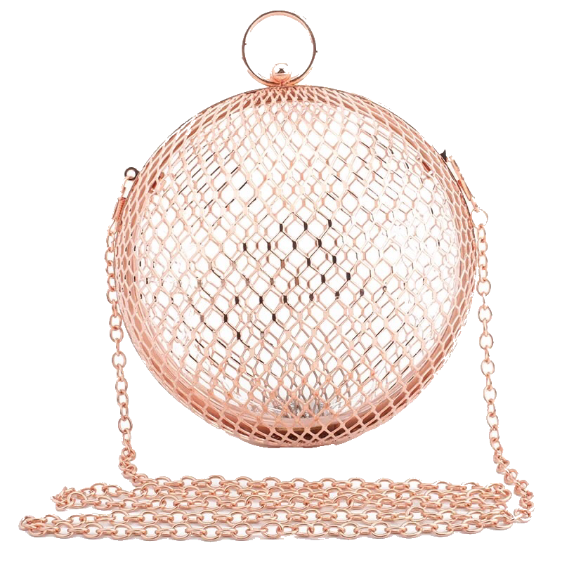 Rose gold sphere bag shop