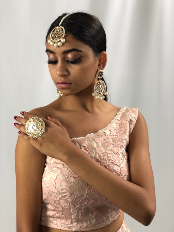 Aneeta Earring and Tikka Set - The Pink Bazaar
