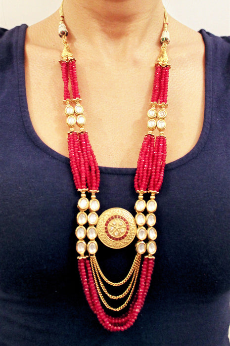 Rubina Necklace Set - The Pink Bazaar