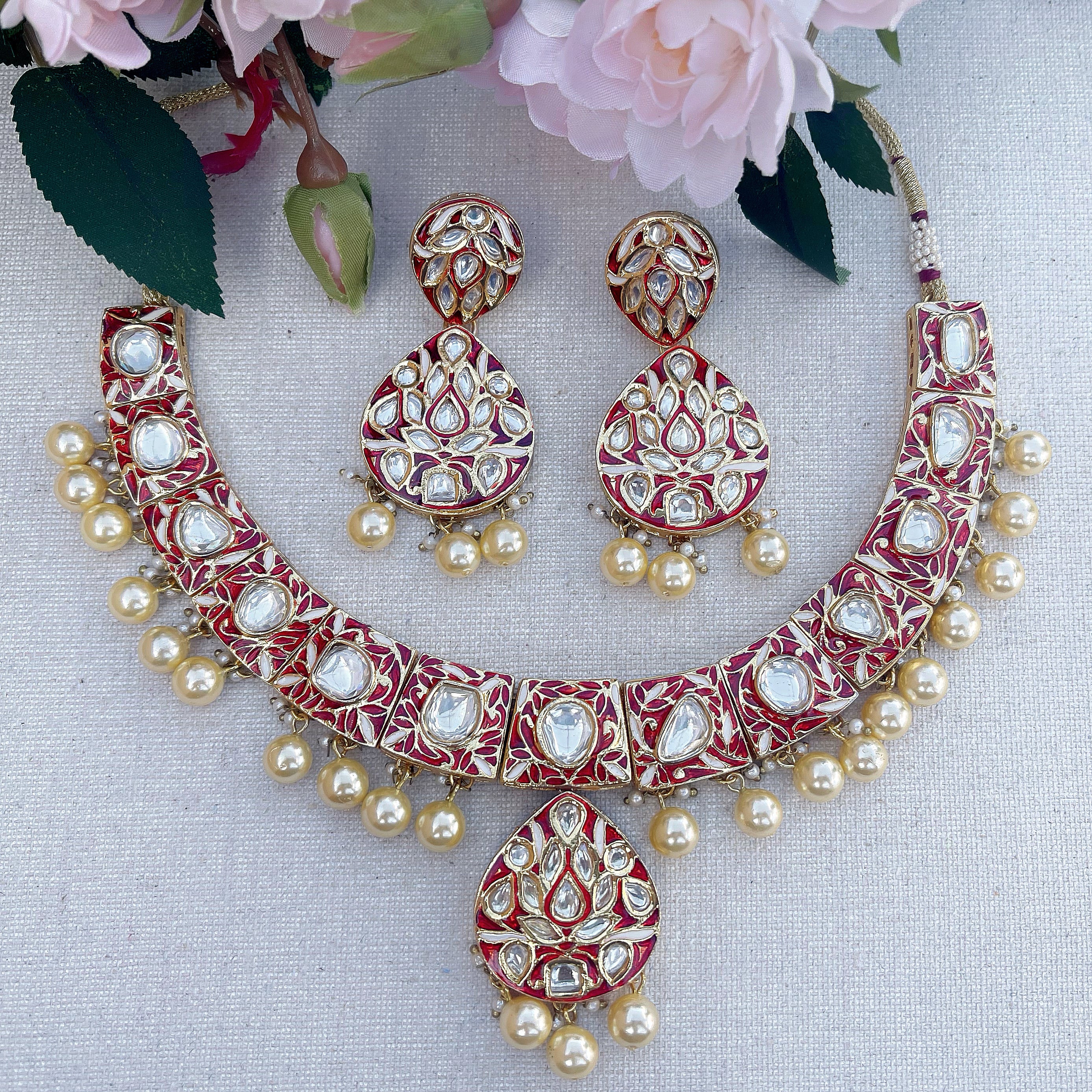 Palki Necklace set - The Pink Bazaar