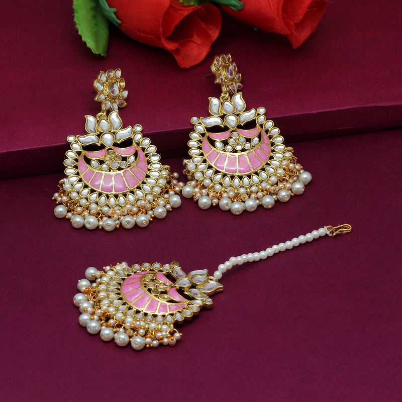 Buy The Opal Factory Gold Plated Traditional Bridal Dulhan Rajasthani Jadau  Jewellery Set Heavy Choker Necklace with Earrings, Maang Tikka in Kundan,  Polki and Pearls for Women (Red) Online at Best Prices